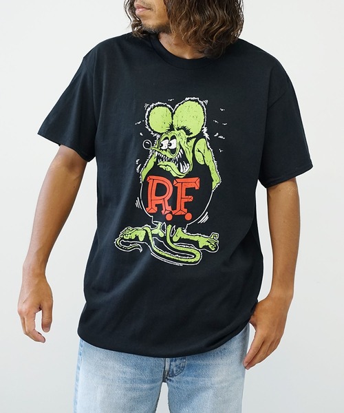 THRIFTY LOOK(スリフティールック)の「THRIFTY LOOK/スリフティルック "RAT FINK "PRINT TEE 半袖Tシャツ(Tシャツ/カットソー・メンズ・ブラック/ブルー/サックスブルー/ブラック系その他・M/XL/L)」の16枚目の写真