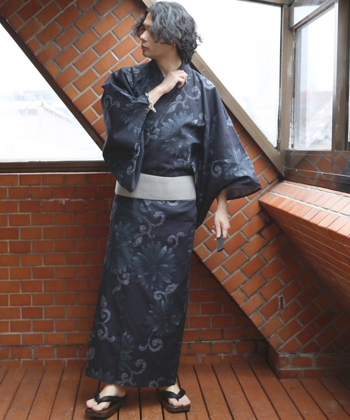 ８(eight)（エイト）の「和柄 総柄 浴衣 3点セット（浴衣・メンズ・A/D/E/O/P/Q/R/L/M/H/I/J/K/N/B/G/F/C/Red/U/X/Y/DK.GRY/V/Cobalt/Z/T/W/Navy/S/ネイビー系/ネイビー系2/ネイビー系3/ネイビー系4/ネイビー系5/ネイビー系6/ブラック系/ブラック系2/ブラック系3/ブラック系4/ブラック系5/ブラック系6/ネイビー系7/ネイビー系9/ブラック系7/レッド系/ホワイト系/ホワイト系2/ネイビー系8/ブルー系その他・MEDIUM/LARGE/X-LARGE）」の19枚目の写真