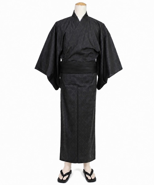 8(eight)(エイト)の「和柄 総柄 浴衣 3点セット(浴衣・メンズ・A/D/E/O/P/Q/R/L/M/H/I/J/K/N/B/G/F/C/Red/U/X/Y/DK.GRY/V/Cobalt/Z/T/W/Navy/S/ネイビー系/ネイビー系2/ネイビー系3/ネイビー系4/ネイビー系5/ネイビー系6/ブラック系/ブラック系2/ブラック系3/ブラック系4/ブラック系5/ブラック系6/ネイビー系7/ネイビー系9/ブラック系7/レッド系/ホワイト系/ホワイト系2/ネイビー系8/ブルー系その他/ブルー系その他2/ブルー系その他3/ブラック系8/ブラック系9/ブラック系その他・MEDIUM/LARGE/X-LARGE)」の4枚目の写真