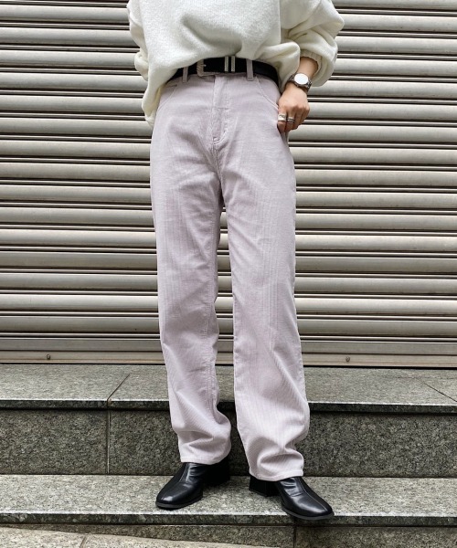 PAGEBOY（ページボーイ）の「コーデュロイストレートパンツ（その他パンツ・レディース・ブラック/オフホワイト/ライラック/グレイッシュベージュ・SMALL/MEDIUM）」の4枚目の写真