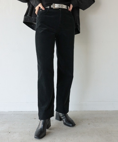 PAGEBOY（ページボーイ）の「コーデュロイストレートパンツ（その他パンツ・レディース・ブラック/オフホワイト/ライラック/グレイッシュベージュ・SMALL/MEDIUM）」の3枚目の写真