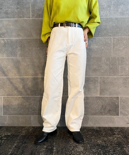 PAGEBOY（ページボーイ）の「コーデュロイストレートパンツ（その他パンツ・レディース・ブラック/オフホワイト/ライラック/グレイッシュベージュ・SMALL/MEDIUM）」の5枚目の写真