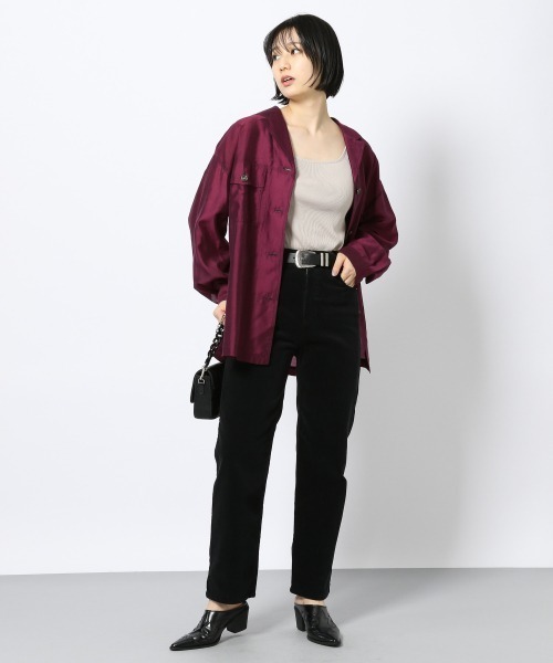 PAGEBOY（ページボーイ）の「コーデュロイストレートパンツ（その他パンツ・レディース・ブラック/オフホワイト/ライラック/グレイッシュベージュ・SMALL/MEDIUM）」の8枚目の写真