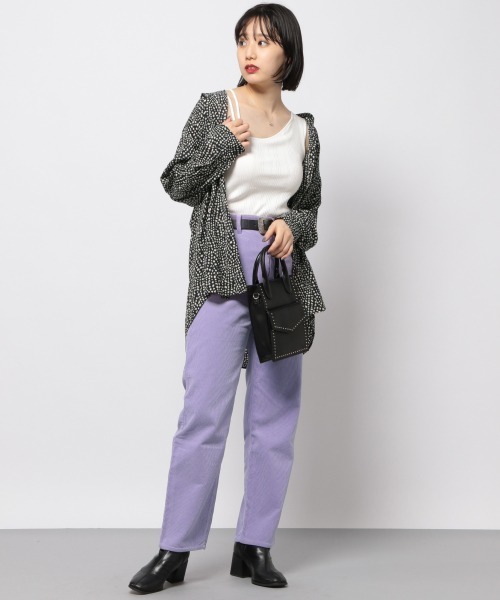 PAGEBOY（ページボーイ）の「コーデュロイストレートパンツ（その他パンツ・レディース・ブラック/オフホワイト/ライラック/グレイッシュベージュ・SMALL/MEDIUM）」の22枚目の写真