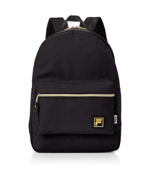 FILA（フィラ）の「【FILA/フィラ】ゴールドファスナー ワンポイント刺繍 A4収納 ナイロン バッグパック 16L（バックパック/リュック・レディース・ライトベージュ/ブラック/ネイビー・FREE）」の2枚目の写真