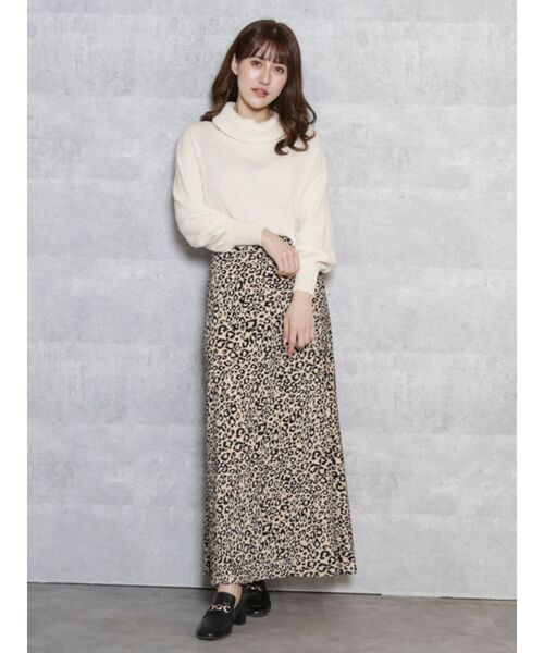 dazzlin（ダズリン）の「ラメオフタートルニットトップス（ニット/セーター・レディース・オフホワイト/グリーン/ブラウン/ベージュ・FREE）」の18枚目の写真