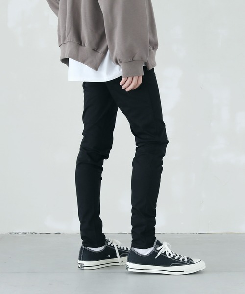 LILL（リル）の「WONDER SHAPE スーパーストレッチスキニーデニム（デニムパンツ・メンズ・ブラック・S/L/M）」の5枚目の写真