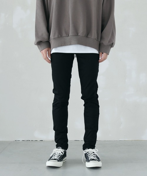 LILL（リル）の「WONDER SHAPE スーパーストレッチスキニーデニム（デニムパンツ・メンズ・ブラック・S/L/M）」の12枚目の写真