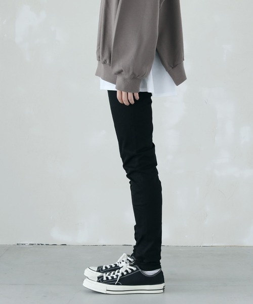 LILL（リル）の「WONDER SHAPE スーパーストレッチスキニーデニム（デニムパンツ・メンズ・ブラック・S/L/M）」の3枚目の写真