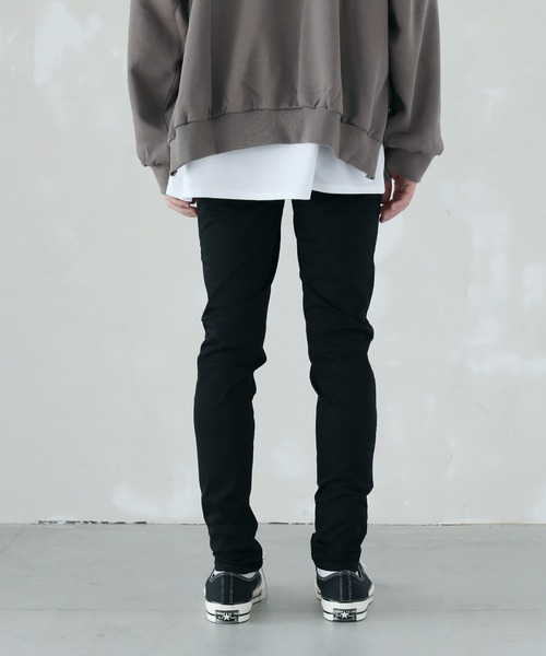 LILL（リル）の「WONDER SHAPE スーパーストレッチスキニーデニム（デニムパンツ・メンズ・ブラック・S/L/M）」の8枚目の写真