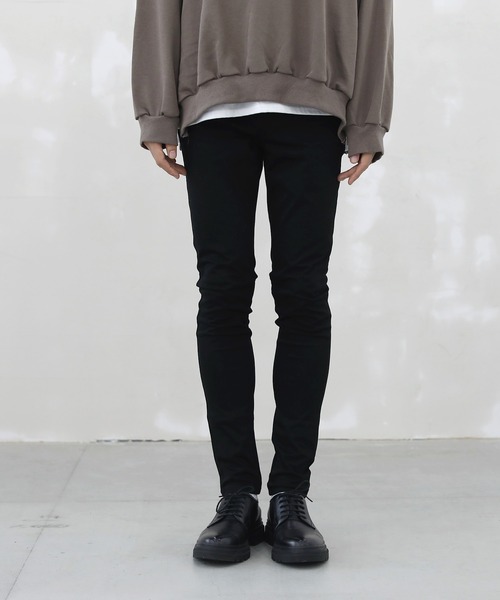 LILL（リル）の「WONDER SHAPE スーパーストレッチスキニーデニム（デニムパンツ・メンズ・ブラック・S/L/M）」の15枚目の写真