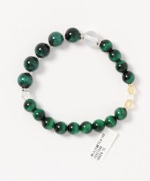 AMINA COLLECTION（アミナコレクション）の「【岩座】粋人 グリーンタイガーアイブレスレット 10mm玉天然石（ブレスレット）」
