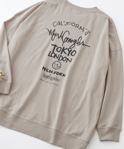 セール Mark Gonzales マークゴンザレス 別注 ロゴ刺繍 イラスト フォト転写 ビッグシルエットロンt Tシャツ カットソー Mark Gonzales マーク ゴンザレス のファッション通販 Zozotown