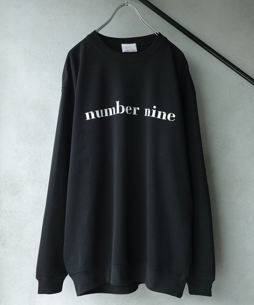 N Ine ナンバーナイン のファッション Number ビッグシルエット スウェット N Ine トップス スウェットトレーナー スウェット Number Number 別注 ベーシックロゴプリント