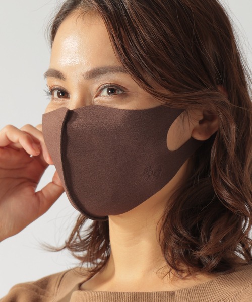 BAYFLOW（ベイフロー）の「SUNRISEカラーキノウマスク（マスク・レディース・ライトブルー/ブラック/ブラウン/ライトグリーン/アイボリー・FREE）」の3枚目の写真