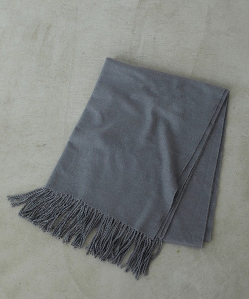 AMERICAN HOLIC（アメリカンホリック）の「ソフトタッチ無地ストール　＊（マフラー・レディース・チャコールグレー/ライトグレー/ブラック/グリーン/ホワイト系その他2・FREE）」の3枚目の写真