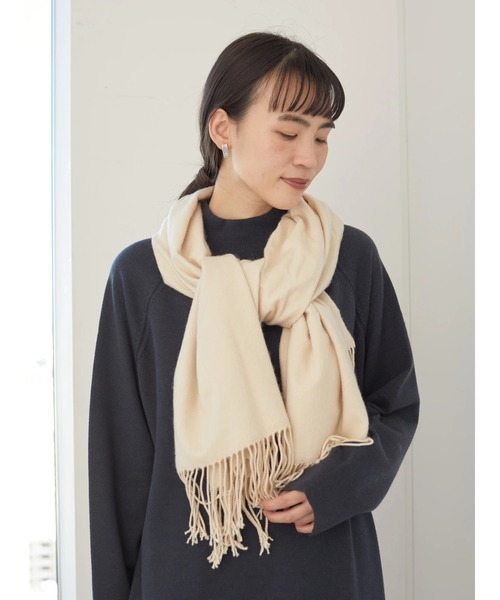 AMERICAN HOLIC（アメリカンホリック）の「ソフトタッチ無地ストール　＊（マフラー・レディース・チャコールグレー/ライトグレー/ブラック/グリーン/ホワイト系その他2・FREE）」の7枚目の写真
