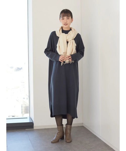 AMERICAN HOLIC（アメリカンホリック）の「ソフトタッチ無地ストール　＊（マフラー・レディース・チャコールグレー/ライトグレー/ブラック/グリーン/ホワイト系その他2・FREE）」の8枚目の写真