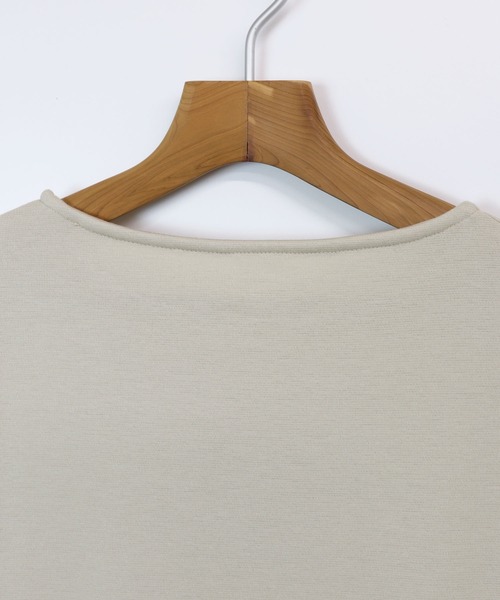 andme(アンドミー)の「ポンチ長袖パールボタン付きTシャツカットソー(Tシャツ/カットソー・レディース・ブラック/ブラウン/オフホワイト/ライトベージュ/ラベンダー/ピンク・M/L)」の14枚目の写真