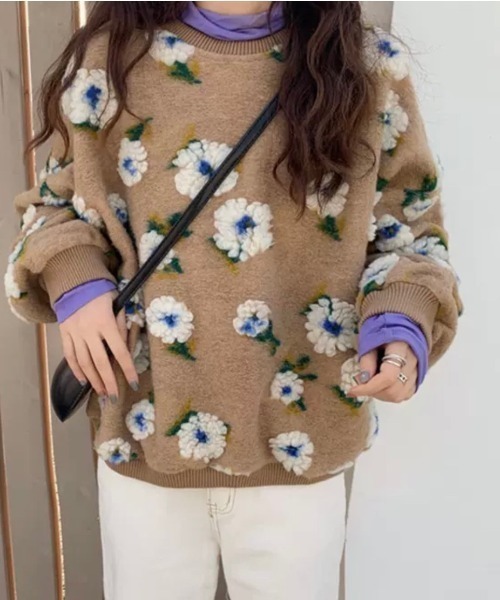 激安人気新品高評価 3d 3d フラワー フラワー 韓国風 プルオーバー その他トップス Dais Y デイジー のファッション トップス フリース セール その他トップス Docesregionais Com