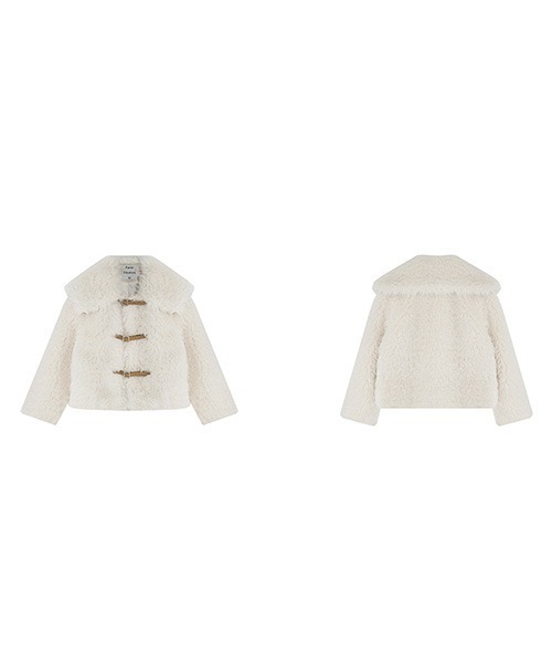 Fano Studios（ファノ ストゥディオズ）の「【Fano Studios】Big collar faux fur jacket FD20W247（その他アウター・レディース・ホワイト・L/S/M）」の5枚目の写真