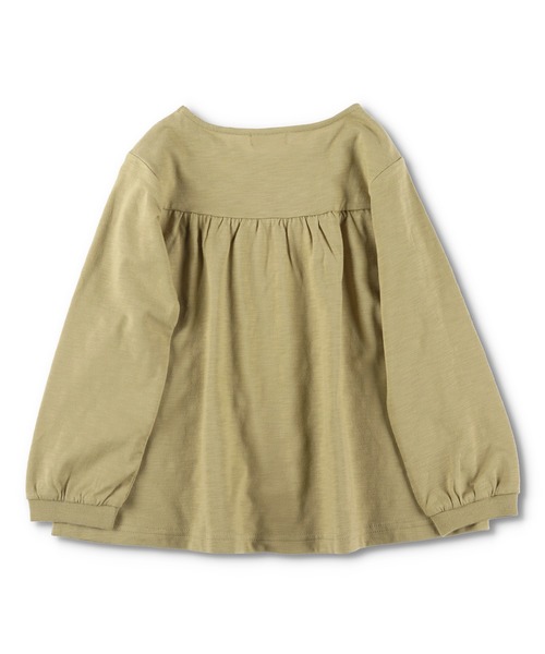 BRANSHES(ブランシェス)の「花柄刺繍チュニック(チュニック・キッズ・アイボリー/カーキ・120cm/130cm/100cm/110cm/140cm/150cm/80cm/90cm)」の7枚目の写真