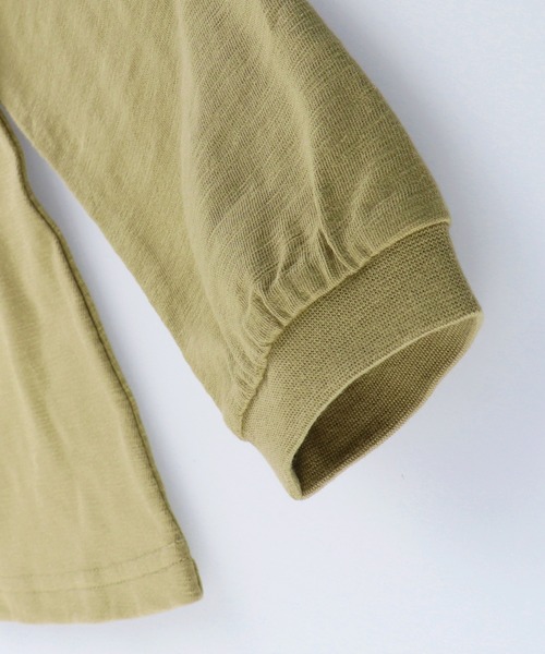 BRANSHES(ブランシェス)の「花柄刺繍チュニック(チュニック・キッズ・アイボリー/カーキ・120cm/130cm/100cm/110cm/140cm/150cm/80cm/90cm)」の9枚目の写真