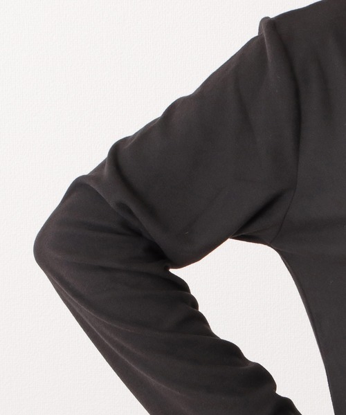 Lace Ladies（レースレディース）の「首元あったかタートルネックカットソー（Tシャツ/カットソー・レディース・ピンク/モカ/ライトグレー/ダークグレー/パープル/グリーン/ブラック・XL/FREE）」の11枚目の写真