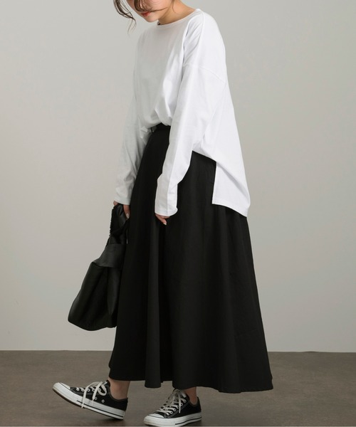 Ambre Neige(アンブルネージュ)の「レイヤードロングスリットカットソー/【WEB/EC限定商品】(Tシャツ/カットソー・レディース・ホワイト・FREE)」の7枚目の写真