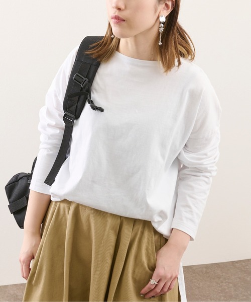 Ambre Neige(アンブルネージュ)の「レイヤードロングスリットカットソー/【WEB/EC限定商品】(Tシャツ/カットソー・レディース・ホワイト・FREE)」の11枚目の写真