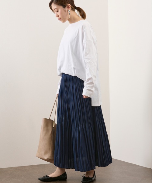 Ambre Neige(アンブルネージュ)の「レイヤードロングスリットカットソー/【WEB/EC限定商品】(Tシャツ/カットソー・レディース・ホワイト・FREE)」の15枚目の写真