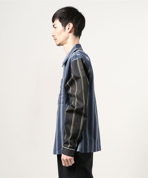 STUSSY（ステューシー）の「Mix Stripe Zip Up Work Ls（シャツ