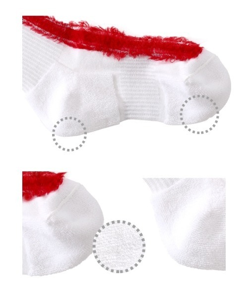 PERFECTCORNER（パーフェクトコーナー）の「【PERFECTCORNER 】トンネル３ラインソックス(FILE) / PERFECT CORNER TUNNEL THREE LINE SOCKS(FILE)（ソックス/靴下・レディース・ホワイト×レッド/ホワイト×ブラック/ブラック×ホワイト/ブラック×レッド・FREE）」の12枚目の写真