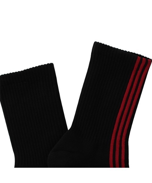 PERFECTCORNER（パーフェクトコーナー）の「【PERFECTCORNER 】トンネル３ラインソックス(FILE) / PERFECT CORNER TUNNEL THREE LINE SOCKS(FILE)（ソックス/靴下・レディース・ホワイト×レッド/ホワイト×ブラック/ブラック×ホワイト/ブラック×レッド・FREE）」の13枚目の写真