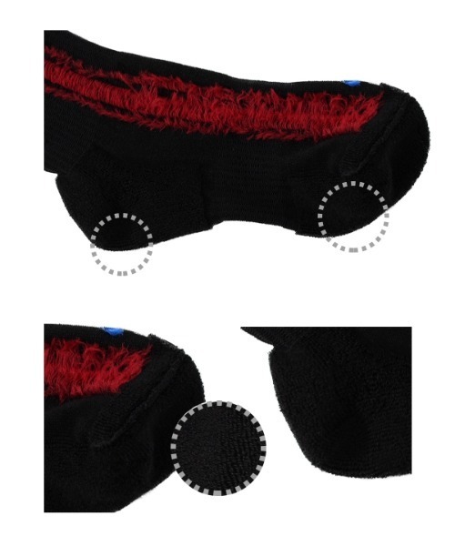 PERFECTCORNER（パーフェクトコーナー）の「【PERFECTCORNER 】トンネル３ラインソックス(FILE) / PERFECT CORNER TUNNEL THREE LINE SOCKS(FILE)（ソックス/靴下・レディース・ホワイト×レッド/ホワイト×ブラック/ブラック×ホワイト/ブラック×レッド・FREE）」の8枚目の写真