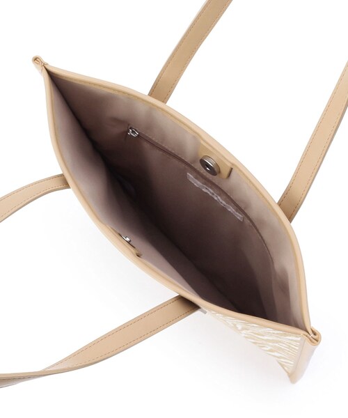 pink adobe(ピンクアドベ)の「◆スクエアトートバッグ(トートバッグ・レディース・ブラック/ライトベージュ/ブラウン/サンドベージュ・00)」の10枚目の写真