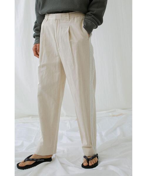 MONKEY TIME（モンキータイム）の「＜monkey time＞ C/L CHINO SIDE LACE PANTS/パンツ（その他パンツ・メンズ・ブラック/ナチュラル・S/M/L）」の5枚目の写真