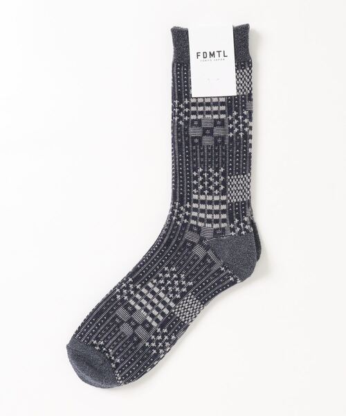 FDMTL(ファンダメンタル)の「FDMTL/ファンダメンタル/ボロソックス/Boro Socks(ソックス/靴下・メンズ・ブラック/ネイビー/カーキ・FREE)」の3枚目の写真