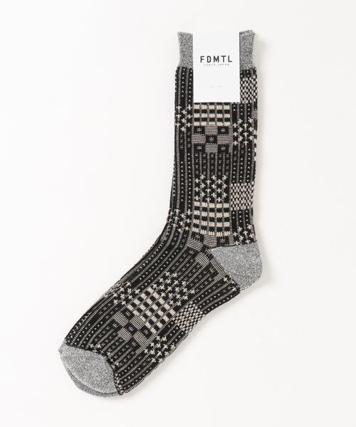 FDMTL(ファンダメンタル)の「FDMTL/ファンダメンタル/ボロソックス/Boro Socks(ソックス/靴下・メンズ・ブラック/ネイビー/カーキ・FREE)」の1枚目の写真