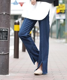 人をダメにするきちんとパンツ［スリットパンツ］