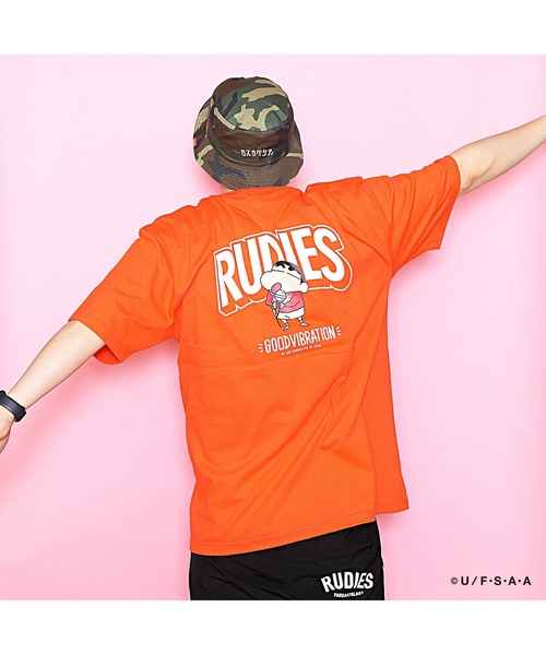 RUDIE\'S x CRAYON SHINCHAN MICROPHONE-T / ルーディーズ × クレヨンしんちゃん マイクロフォン Tシャツ(Tシャツ/カットソー)|RUDIE\'S(ルーディーズ)
