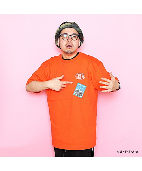 RUDIE'S(ルーディーズ)の「RUDIE'S x CRAYON SHINCHAN MICROPHONE-T / ルーディーズ × クレヨンしんちゃん マイクロフォン Tシャツ(Tシャツ/カットソー・メンズ・オレンジ/ブラック・M/L/XXL/S/XL)」の4枚目の写真
