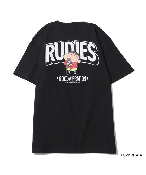 RUDIE'S(ルーディーズ)の「RUDIE'S x CRAYON SHINCHAN MICROPHONE-T / ルーディーズ × クレヨンしんちゃん マイクロフォン Tシャツ(Tシャツ/カットソー・メンズ・オレンジ/ブラック・M/L/XXL/S/XL)」の12枚目の写真