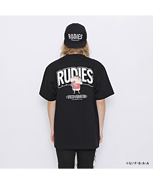 RUDIE'S(ルーディーズ)の「RUDIE'S x CRAYON SHINCHAN MICROPHONE-T / ルーディーズ × クレヨンしんちゃん マイクロフォン Tシャツ(Tシャツ/カットソー・メンズ・オレンジ/ブラック・M/L/XXL/S/XL)」の15枚目の写真