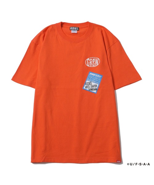 RUDIE'S(ルーディーズ)の「RUDIE'S x CRAYON SHINCHAN MICROPHONE-T / ルーディーズ × クレヨンしんちゃん マイクロフォン Tシャツ(Tシャツ/カットソー・メンズ・オレンジ/ブラック・M/L/XXL/S/XL)」の20枚目の写真