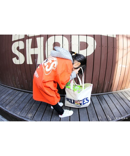 RUDIE'S(ルーディーズ)の「RUDIE'S x CRAYON SHINCHAN MICROPHONE-T / ルーディーズ × クレヨンしんちゃん マイクロフォン Tシャツ(Tシャツ/カットソー・メンズ・オレンジ/ブラック・M/L/XXL/S/XL)」の9枚目の写真