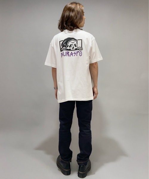 LURKING CLASS（ラーキングクラス）の「【ムラサキスポーツ別注】LURKING CLASS/ラーキングクラス ルーズシルエット バックプリントTシャツ ST21STMS004（Tシャツ/カットソー・メンズ・ホワイト/ブラック・XL/M/L/S）」の11枚目の写真