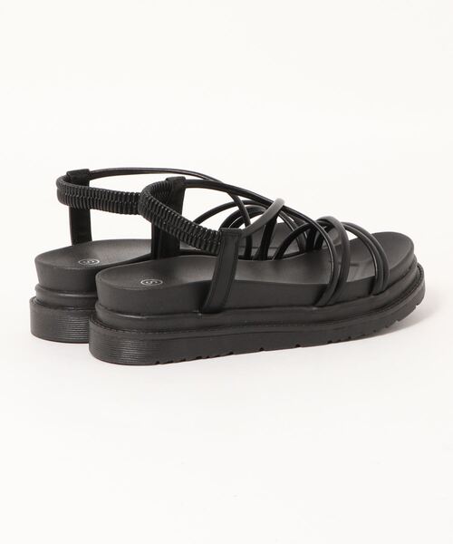 KOBE LETTUCE(コウベレタス)の「コードストラップサンダル(サンダル・レディース・ブラック/ベージュ/ブラウン/パイソン/ブラック系その他/ブラウン系・LL/S/M/L)」の15枚目の写真