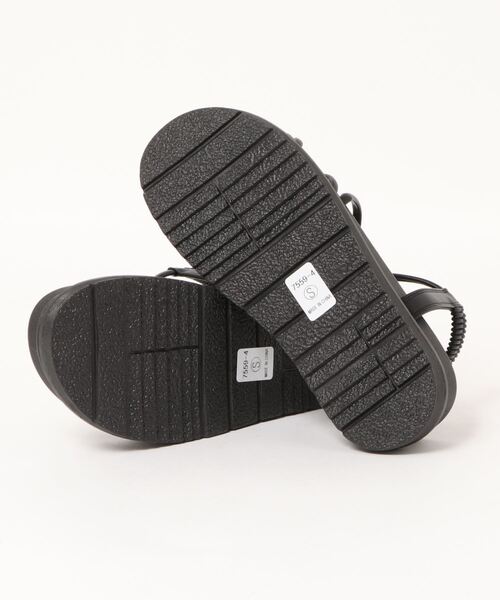 KOBE LETTUCE(コウベレタス)の「コードストラップサンダル(サンダル・レディース・ブラック/ベージュ/ブラウン/パイソン/ブラック系その他/ブラウン系・LL/S/M/L)」の16枚目の写真