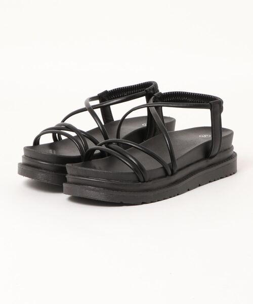 KOBE LETTUCE(コウベレタス)の「コードストラップサンダル(サンダル・レディース・ブラック/ベージュ/ブラウン/パイソン/ブラック系その他/ブラウン系・LL/S/M/L)」の18枚目の写真